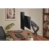Monitora roka up up Ekonomiskais Interaktīvais Līdzsvara Divkāršais Monitora Roka Matēta Melna VESA 75x75/100x100