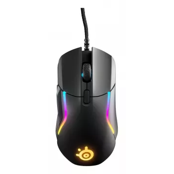 Gaming pele STEELSERIES Rival 5 — labā roka, TrueMove Air sensors, 18 000 DPI, 9 programmējamas pogas, USB Type-A, IP54