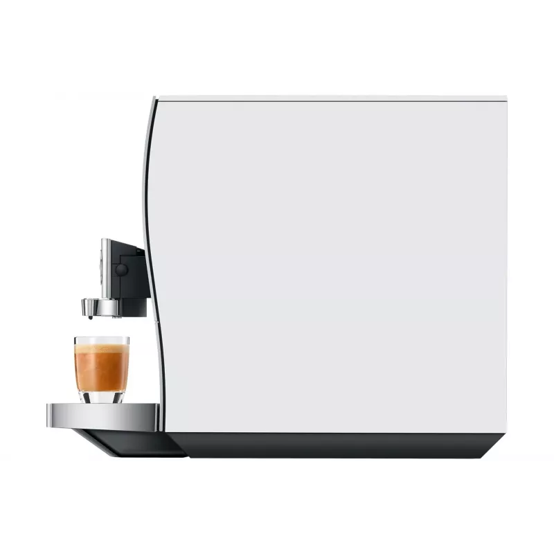 Pilnībā automātisks espresso automāts JURA Z10 (EB) — 2,4 L ūdens tvertne, iebūvēta dzirnaviņas, 1450 W, alumīnijs/balts