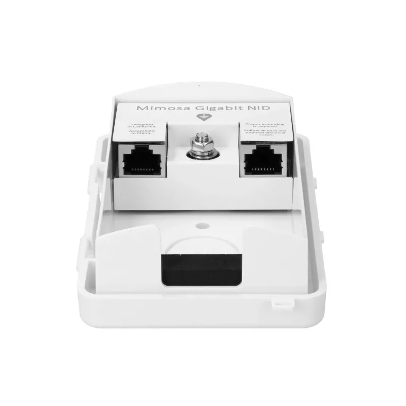 Āra saskarne, zibensnovedējs ar zemējumu Mimosa NID, 2x RJ-45, Gigabit, IP54