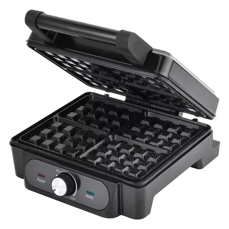 Vafeļu cepējs Lovio LVWF001BK — 1400 W, melns, elektriska galda vafeļu panna
