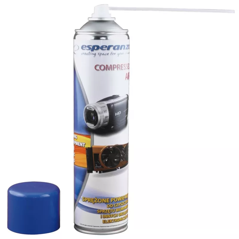 Saspiestā gaisa putekļu tīrītājs ESPERANZA ES118 600 ml, zils/baltss, 1 gab.