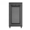 19 collu statīva skapis LANBERG FF01-6222-23B 22U 600x1200 mm melns ar perforētām durvīm