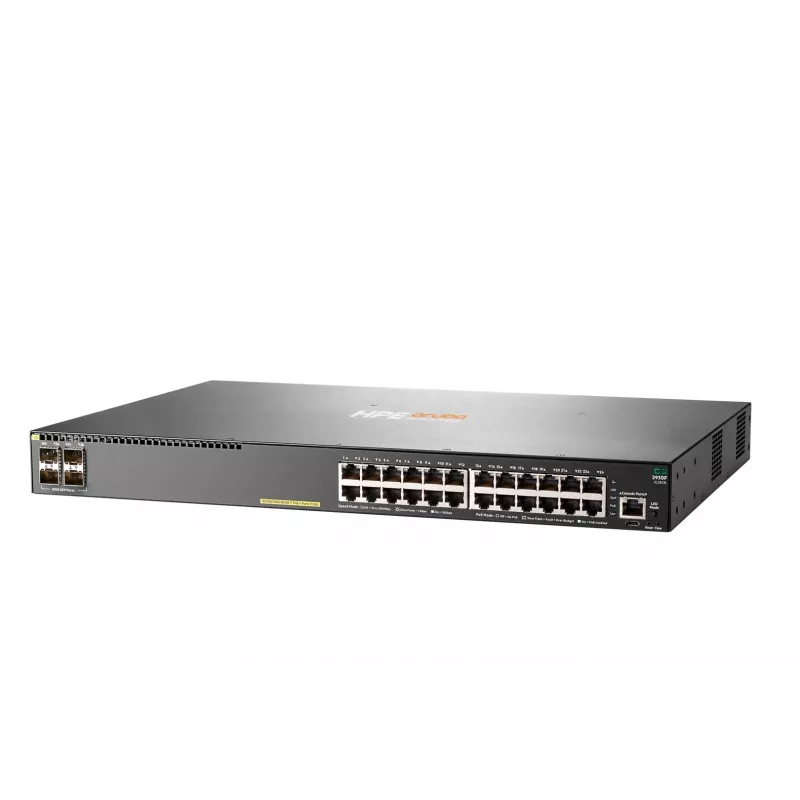 HPE Aruba Networking 2930F 24G PoE+ 4SFP Slēdzis