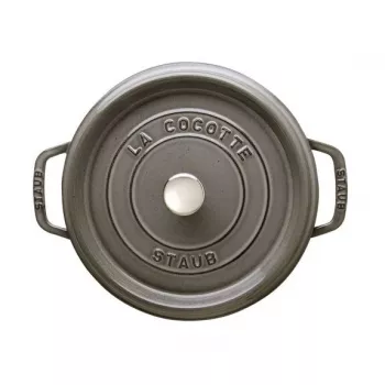 Staub Cocotte 3,8 L apaļa čuguna kastroļa cepamtrauks
