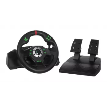 Esperanza EGW101 spēļu vadības stūre Playstation, Playstation 3 Digital USB, melna, zaļa