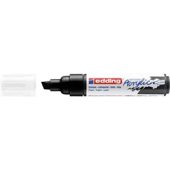 Edding 5000 Acrylic Marker Broad permanentais marķieris ar kaltveida galu Melns