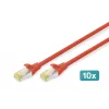 Tīkla kabelis Digitus CAT 6A S/FTP RJ-45 2m sarkans