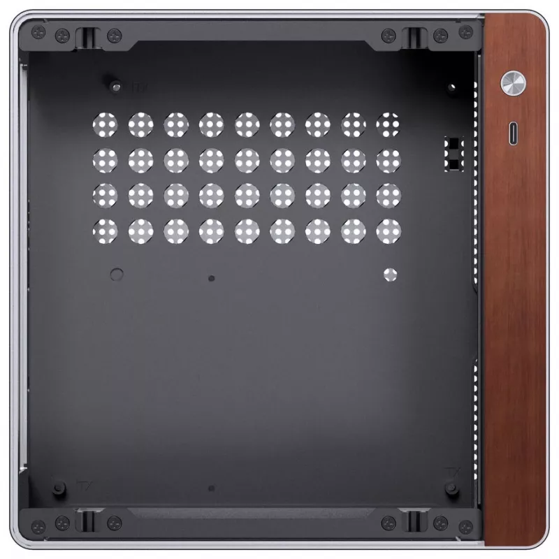 PC korpuss Jonsbo N10 mini tornis ITX sudraba