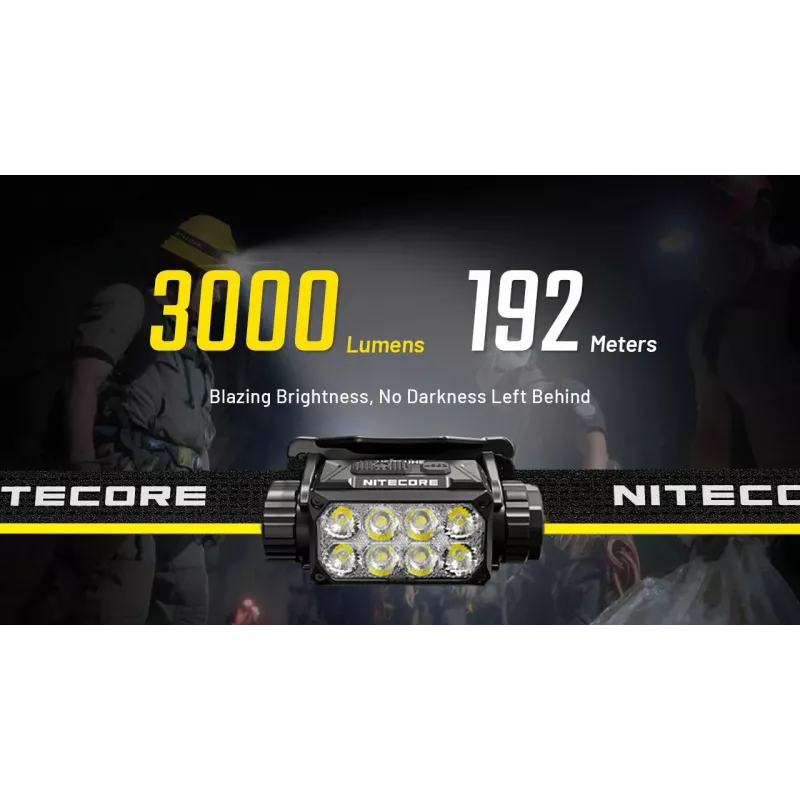 Galvas lukturis H sērija 3000 LŪMENI/HC75 Uhe Nitecore
