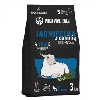 PAKA ZWIERZAKA Jērs ar cukini S - sausa suņu barība - 3kg