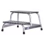 Pakāpienu ķeblītis Krause 805027, alumīnija, 2 pakāpieni, maksimālā slodze 150 kg, garums 680 mm, augstums 41 cm
