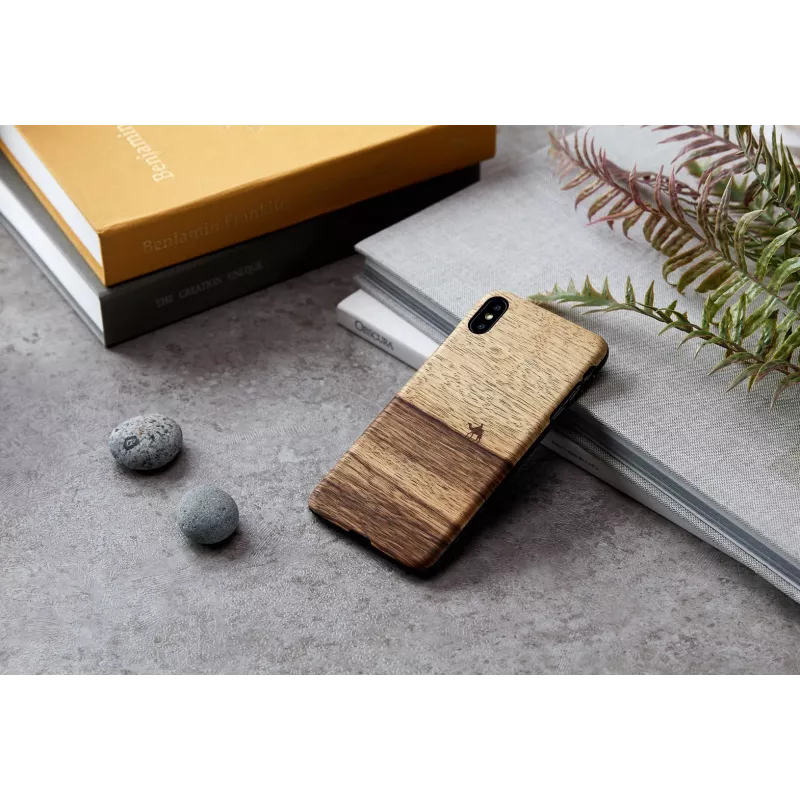 Viedtālruņa maciņš man and wood iPhone XS Max — terra Melns