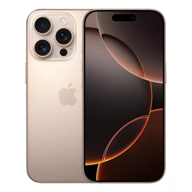 Viedtālrunis Apple iPhone 16 Pro 6,3 collu 512 GB, A18 Pro, 48 MP, Divas SIM, IP68, Smilšu krāsa