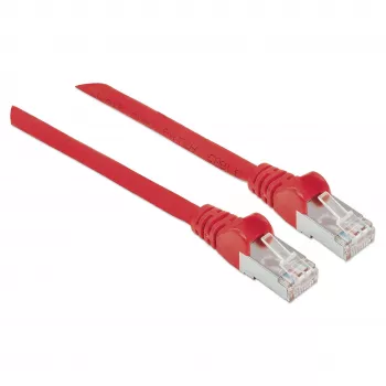 Intellinet tīkls komutācijas kabelis, Cat6, 0.5m, Red, Copper, S/FTP, LSOH / LSZH, PVC, RJ45, Gold Plated Contacts, Snagless, Booted, Lifetime Warranty