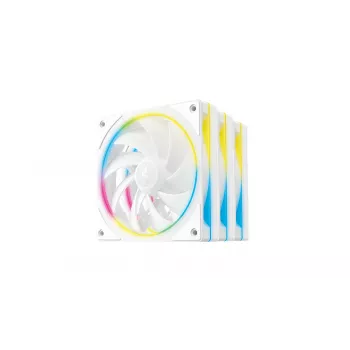 Datora korpusa ventilators DeepCool FL12 SE WH 12 cm Balts 3 gab.