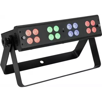 LED stienis EUROLITE 16x4W RGB/WW — skatuves/apkārtējā gaisma, 16 gaismas diodes x 4W, RGB ar silti baltu