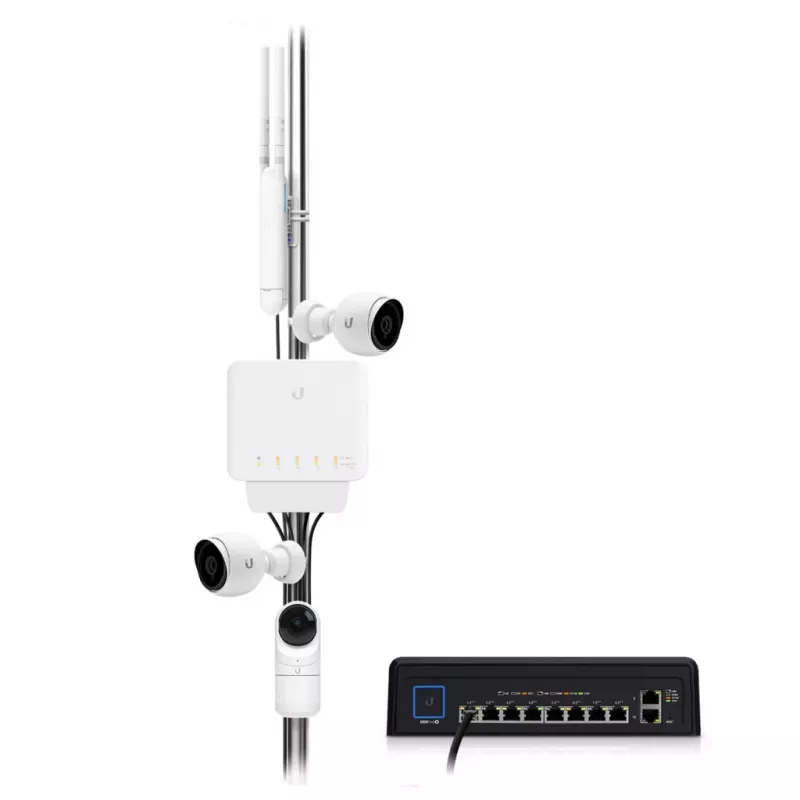 Ubiquiti UniFi Switch Flex (3 komplektā) Pārvaldāms L2 Gigabitu Ethernet (10/100/1000) Barošana caur Ethernet (PoE) Balts