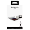 Iekštelpu 2-in-1 bezvadu lādētājs native union Voyage 2-In-1 Wireless Charger Sandstone USB viedtālruņu saderība gaiši pelēks