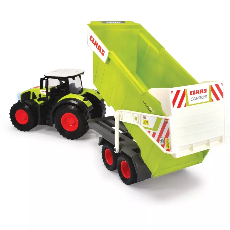 Traktors ar piekabi 64cm CLAAS FARM DICKIE