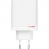 Strāvas adapteris ONEPLUS SUPERVOOC 120W divu pieslēgvietu vadu lādētājs, kopējā izejas jauda 120W, 1x USB-C + 1x USB-A, 100–240V, 145 g, balts