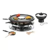 Unold 48726 raclette grils 8 personām 1300 W Melns, Nerūsējošais tērauds