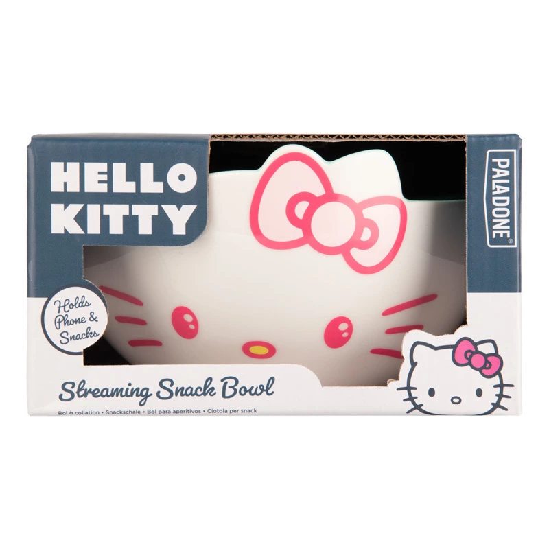 Paladone uzkodu bļoda Hello Kitty straumēšanas dizains — keramika, 800 ml tilpums