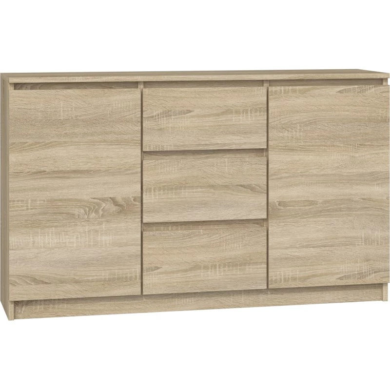 Topeshop KOMODA 2D3S DĄB SONOMA kumode