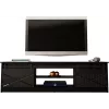 RTV GRANERO 200x56.7x35 melns/melns glancēts Skapis