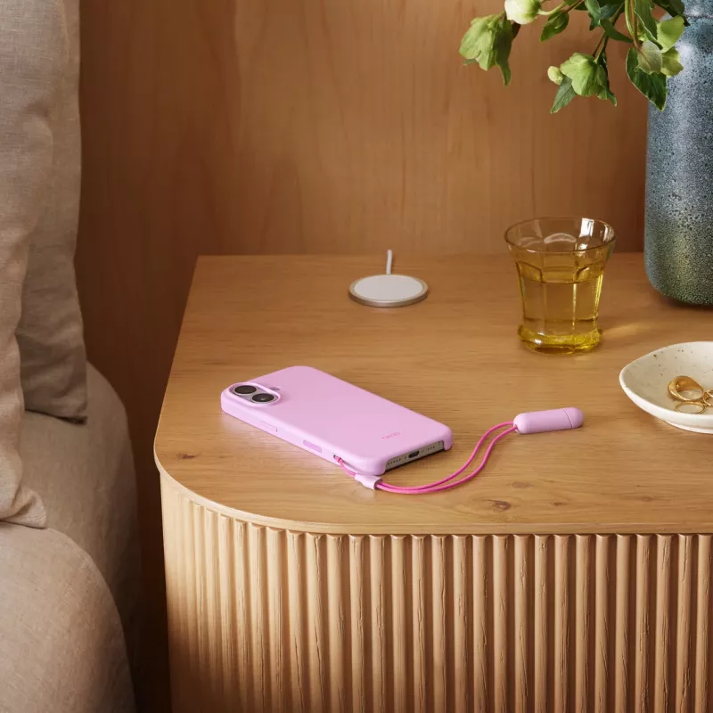 Kickstand vāciņš priekš iPhone 17 Apple Beats ar MagSafe un Camera Control, Pebble Pink, PC un mikrošķiedra