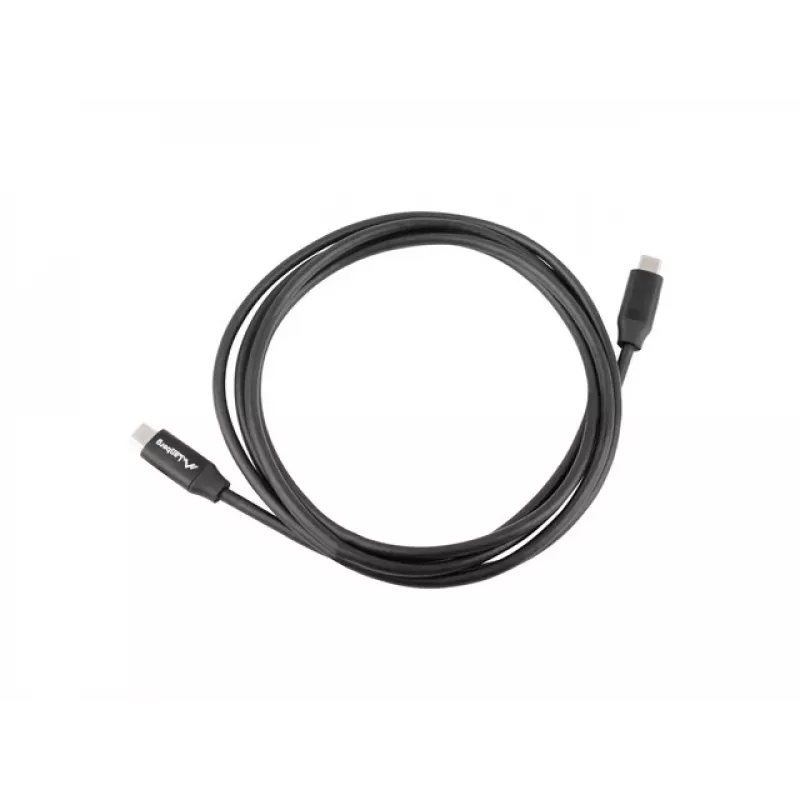 LANBERG USB-C–USB-C kabelis CA-CMCM-40CU-0018-BK — USB 2.0, 1,8 m, melns