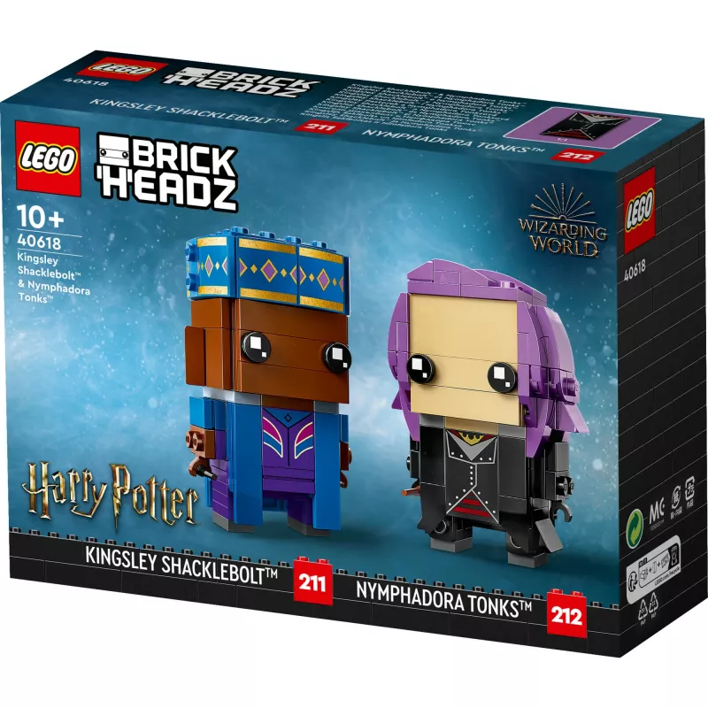 Lego Brickheadz Harijs Poters 40618 Kingsley Shacklebolt un Nimfadora Tonks