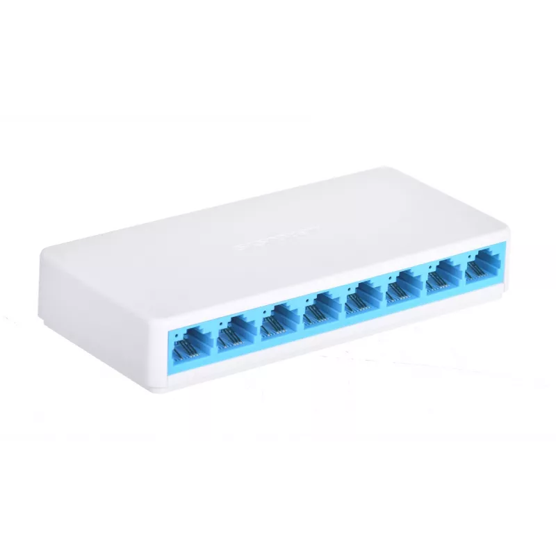 Slēdzis Mercusys MS108 8 porti RJ-45 10/100Mbps Nepārvaldīts
