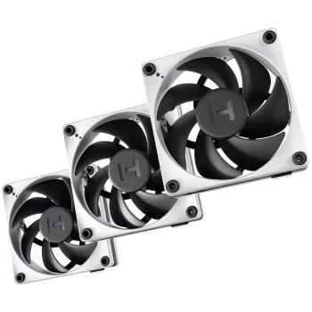 HYTE THICC FP12 120mm korpusa ventilators, 3 gab. iepakojums, balts