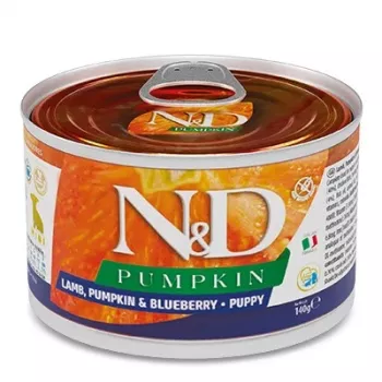 Farmina N&D Puppy Lamb & Pumpkin & Blueberry mitrā suņu barība 140 g