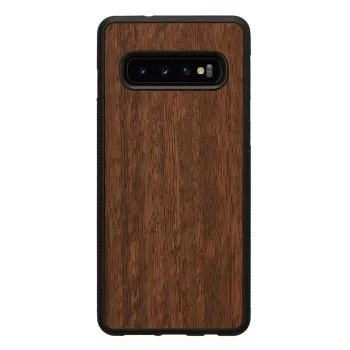 Viedtālruņa maciņš man and wood Samsung Galaxy S10, melns Koala dizains, aizsargapvalks