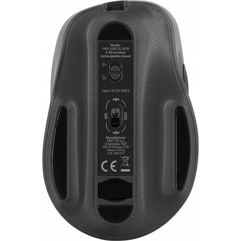Bezvadu pele YENKEE YMS 2080GY SLIDER 2.4Ghz