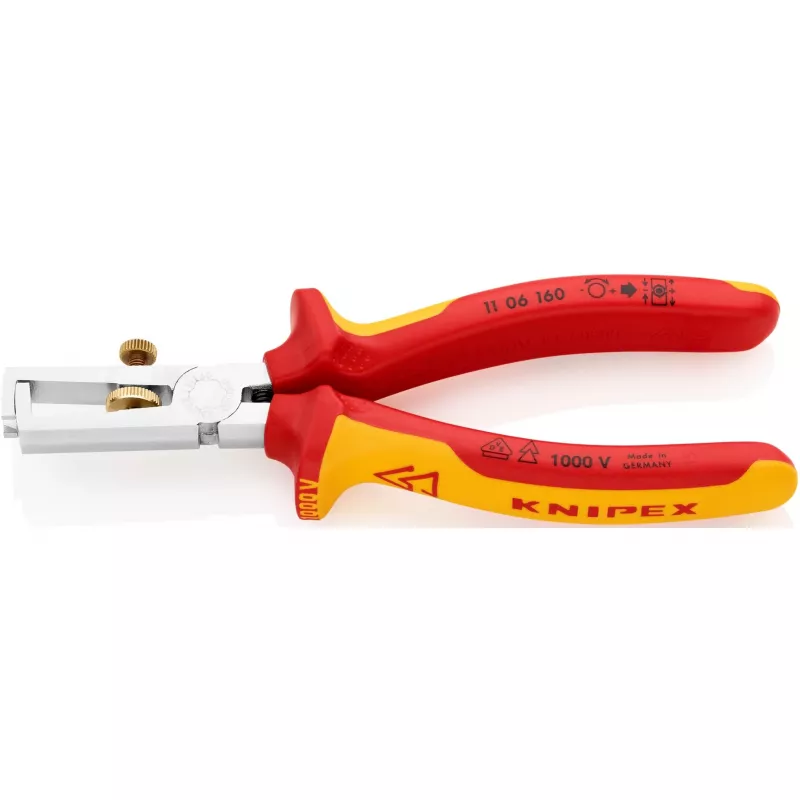 Knipex 11 06 160 kabeļu noņēmējs oranžs, sarkans