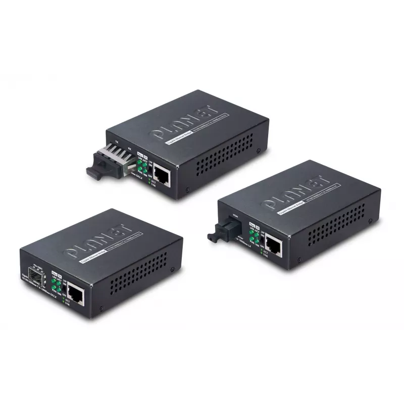 PLANET GT805A tīkla mediju pārveidotājs 1000 Mbit/s Daudzrežīmu Melns
