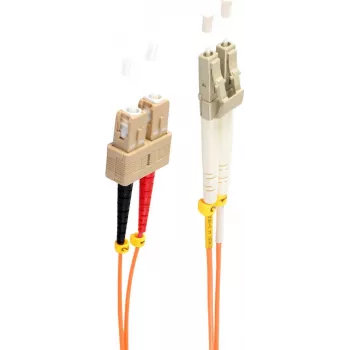 shiverpeaks BS77960 optiskās šķiedras kabelis 10 m LC SC OM2 oranžs (BS77960)