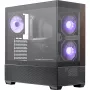 Cooler Master Elite 690 PC korpuss, Midi-Tornis, ATX, rūdīts stikls - 4x ARGB ventilators, koks, melns
