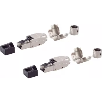 Tīkla savienotājs ShiverPeaks BS08-51003-2 Cat. 6A bezinstrumentu leņķa STP