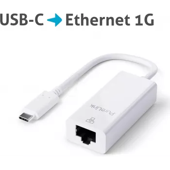 PureLink IS260 Kabeļa interfeisa/dzimuma adapteris USB-C RJ-45 Balts (IS260)
