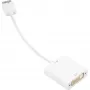 DisplayPort uz DVI adaptera kabelis Sharkoon 0,15 m balts — DisplayPort 1.2 uz DVI