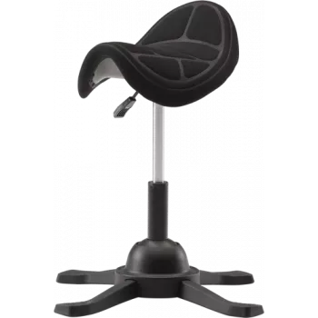 Ergonomisks balansa ķeblis up up Toronto melns audums ar garāku gāzes pacēlāju