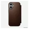 Folio stila telefona maciņš Nomad NM014209858 Apple iPhone 17, 16 cm (6,3 collas), brūns, 4 karšu kabatiņas