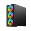 SAVIO datora korpuss Raptor X1 ARGB Glass/Mesh Melns