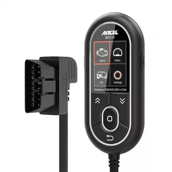 Diagnostikas skeneris Ancel BD310 OBD2 Bluetooth — transportlīdzekļa kļūdu lasītājs un reāllaika datu rīks