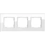 Stikla slēdža pārsega plāksne Gira Esprit Glas balta, bezskrūvju, 95×236,8×9,85 mm