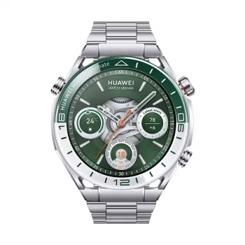 Huawei WATCH Ultimate New (Woods-B19) viedpulkstenis, 1,55 collu AMOLED 466 x 466, 32 MB RAM, 32 GB, GPS, 530 mAh, titāna siksniņa, zaļš